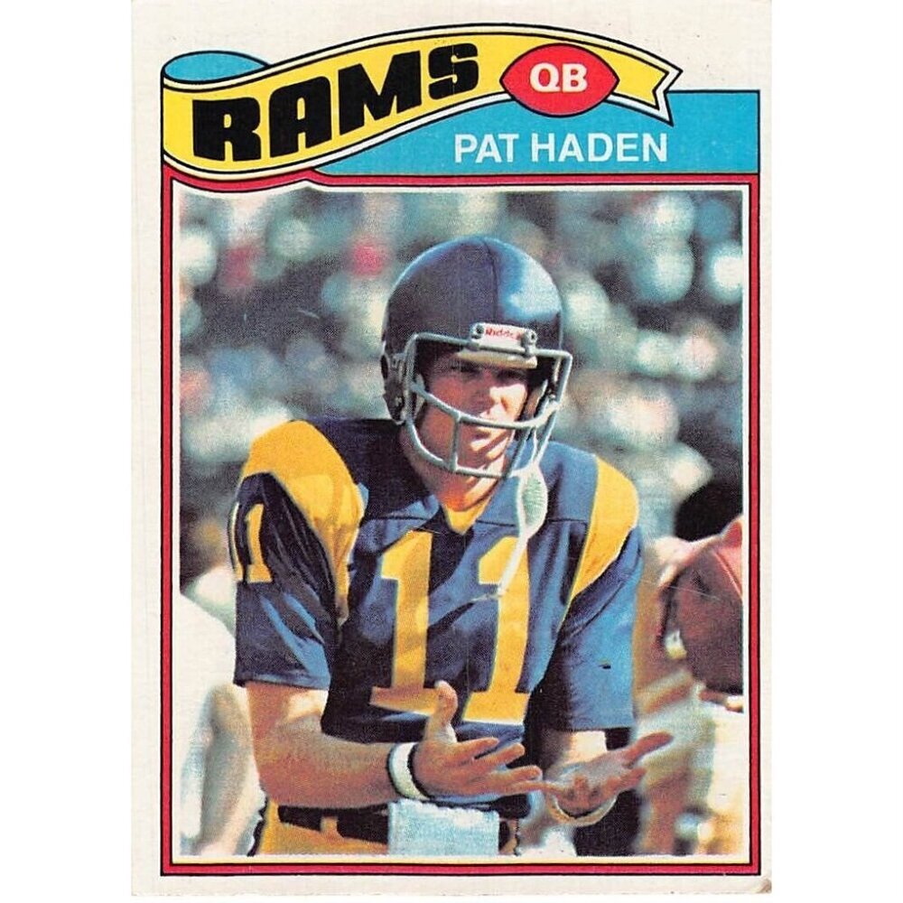 1977 Topps Football Pat Haden  #18 LOS ANGELES RAMS Rookie